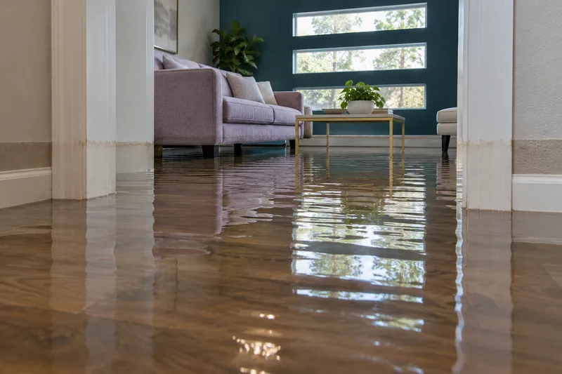 Water Extraction Near Parr Park — standing water around furnishings