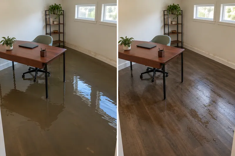 Water Extraction in Grapevine — matching office views before and after bulk water pickup
